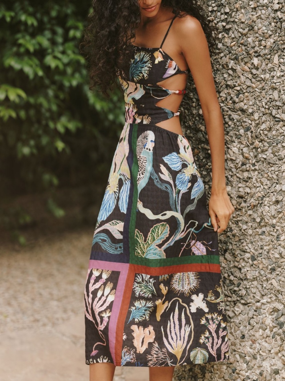 NWT Anthropologie Celandine x Sarah Gordon Cutout Midi Dress
